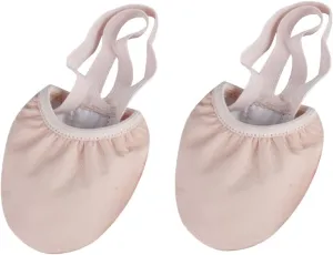 1Pair Ballet Dance Shoes Elastic Band Half Sole Toe Shoes for Adults Non Slip Breathable Design for Ballet Modern and Jazz Dance