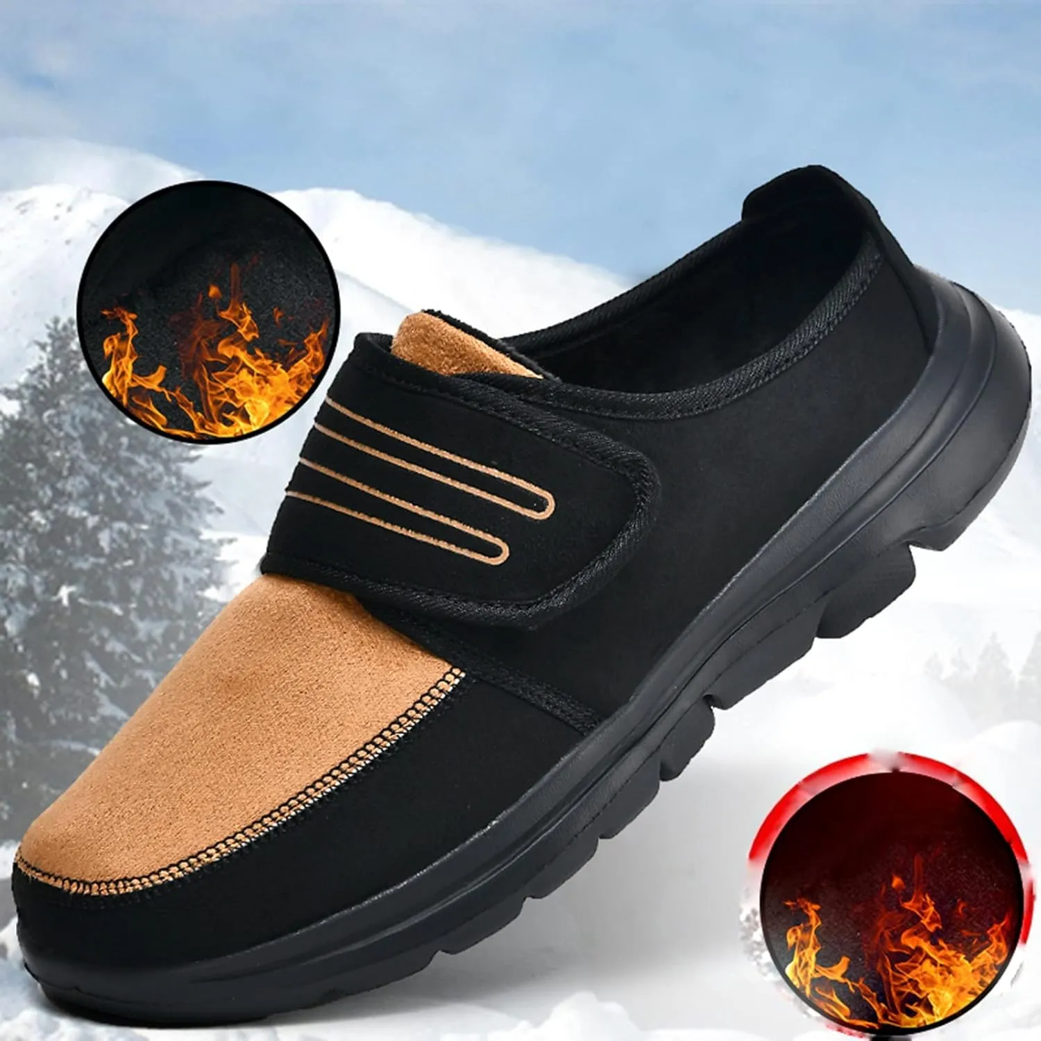 2025 New Couple Men's and Winter Walking Lightweight Soft Sole Non Slip Cover Height Increasing Shoes for Men Casual