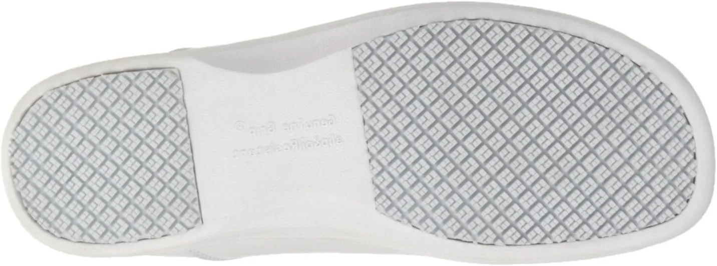 4705-8.5W Loafer Shoe,8-1/2,Wide,White,Plain,PR