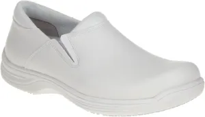4705-8.5W Loafer Shoe,8-1/2,Wide,White,Plain,PR