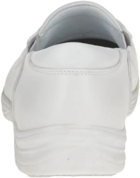 4705-8.5W Loafer Shoe,8-1/2,Wide,White,Plain,PR