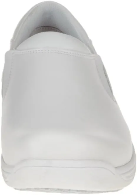 4705-8.5W Loafer Shoe,8-1/2,Wide,White,Plain,PR
