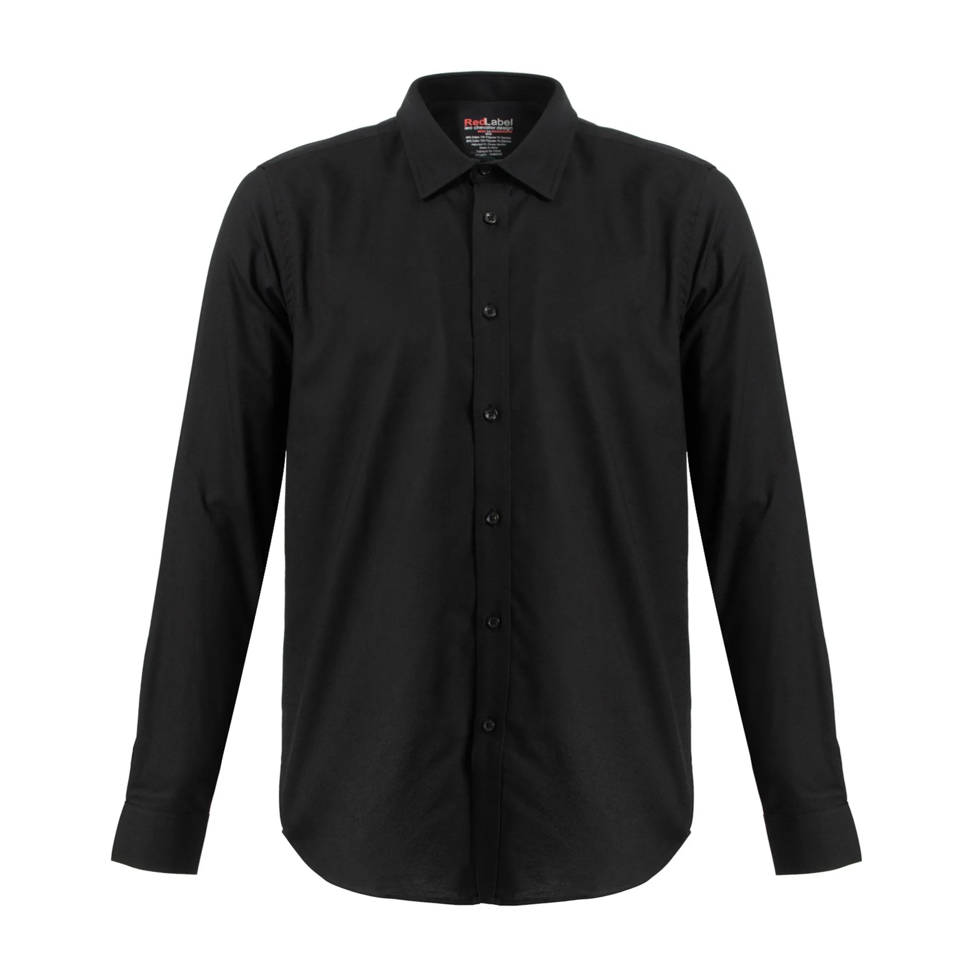 84% Cotton 13% Performance Polyester 3 % Spandex Voyage Oxford Performance Stretch Shirt