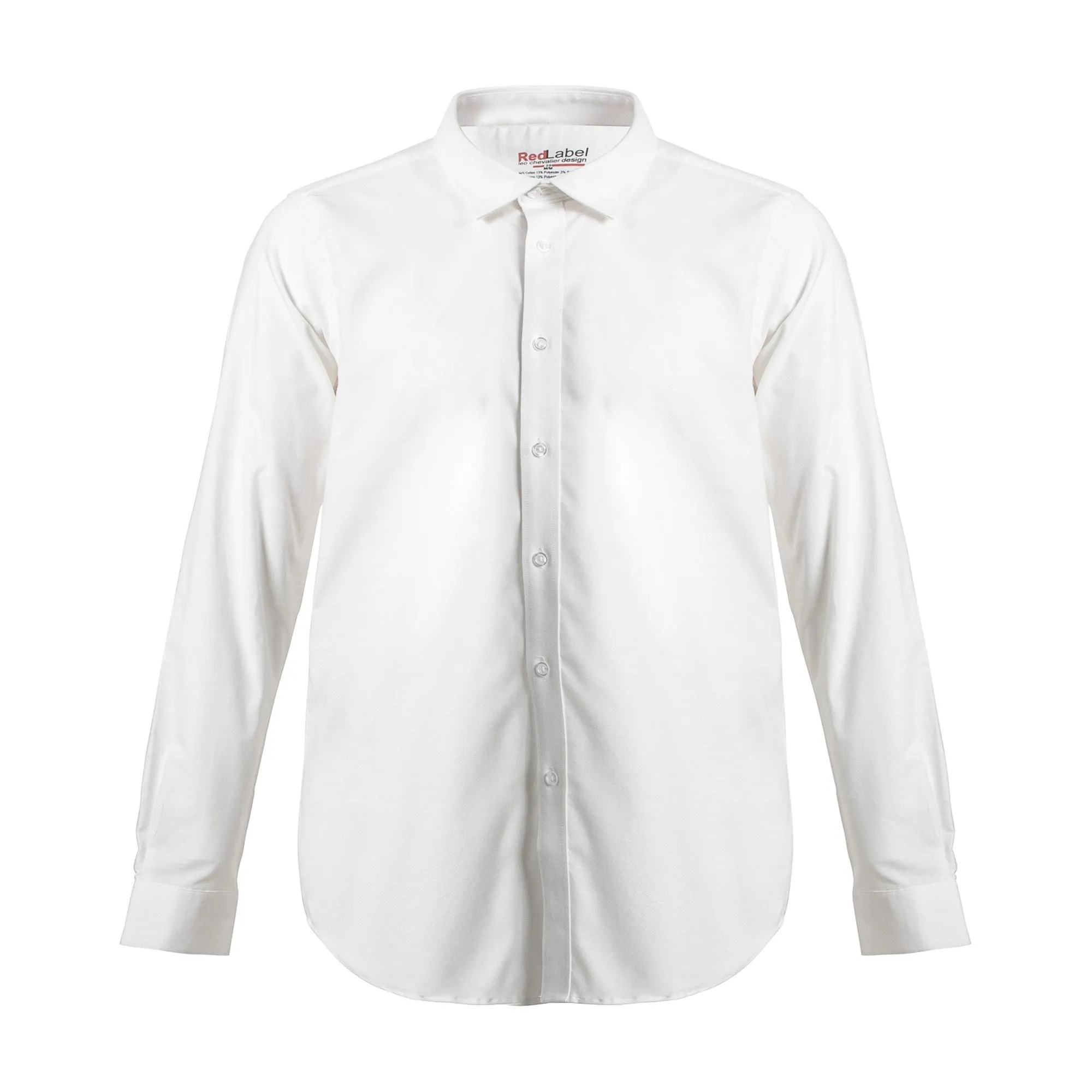 84% Cotton 13% Performance Polyester 3 % Spandex Voyage Oxford Performance Stretch Shirt