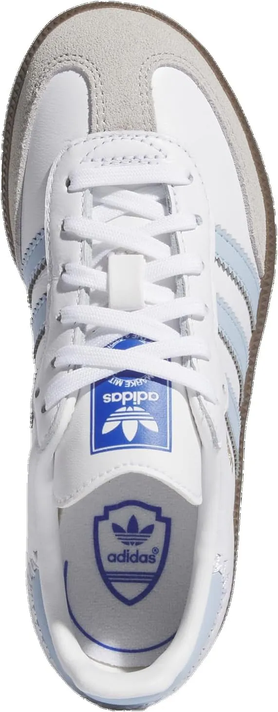Adidas Samba Original - Boys' Preschool (JI2010, White/Brown/Blue)