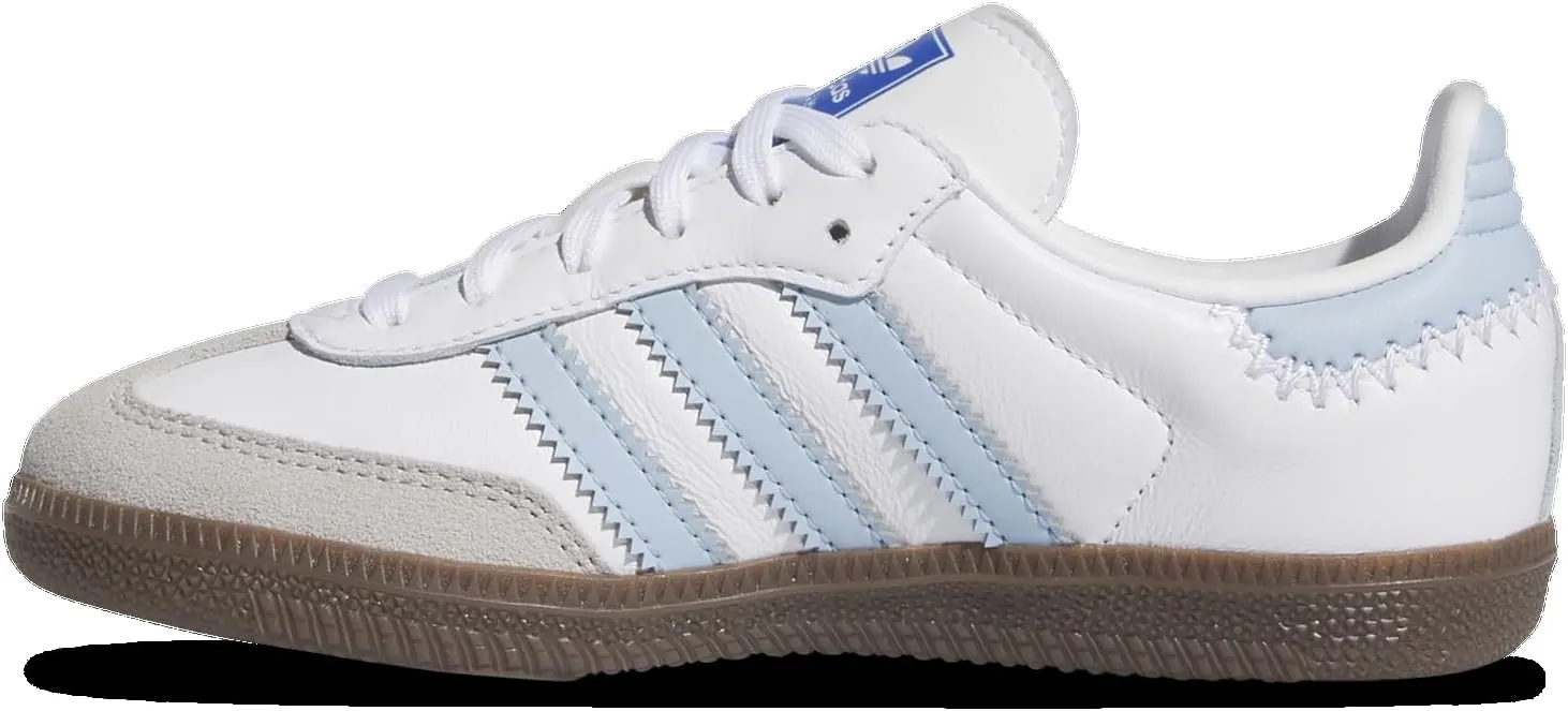 Adidas Samba Original - Boys' Preschool (JI2010, White/Brown/Blue)