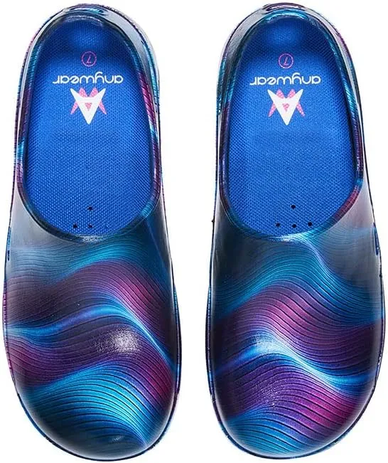 Anywear Streak Non-Slip Work Shoes for Men and Women - Lightweight Oil- and Water-Resistant Work and Nursing Shoes with Exceptional EVA Cushioning