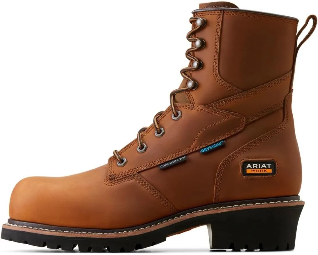 Ariat Men's Logger Shock Shield Waterproof Composite Toe Work Boot