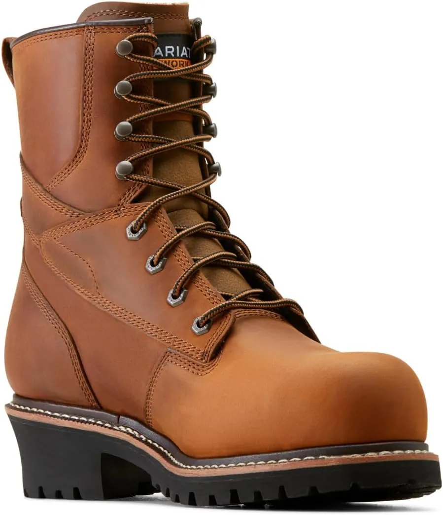 Ariat Men's Logger Shock Shield Waterproof Composite Toe Work Boot