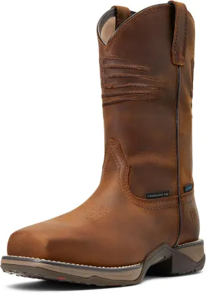 Ariat Women's Anthem Patriot Waterproof Composite Toe Work Boot