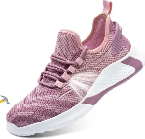 Asiman Steel Toe Shoes for Women Lightweight Breathable Safety Shoes for Men Construction Non Slip Composite Toe