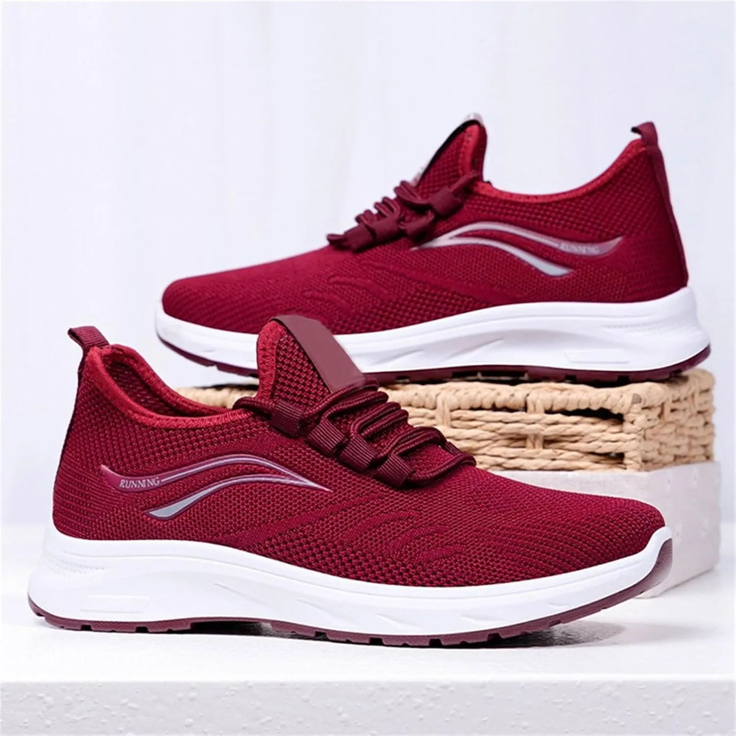 Athletic Shoes Women Slip On Soft Foam Sole Sports Shoes Breathable Mesh Sneakers Causal Walking Workout Tennis Shoes