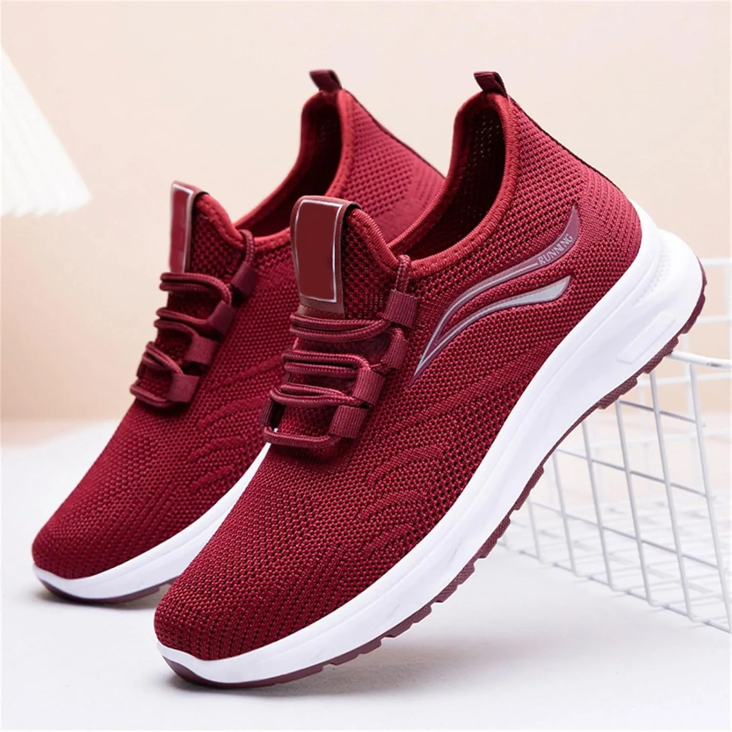 Athletic Shoes Women Slip On Soft Foam Sole Sports Shoes Breathable Mesh Sneakers Causal Walking Workout Tennis Shoes