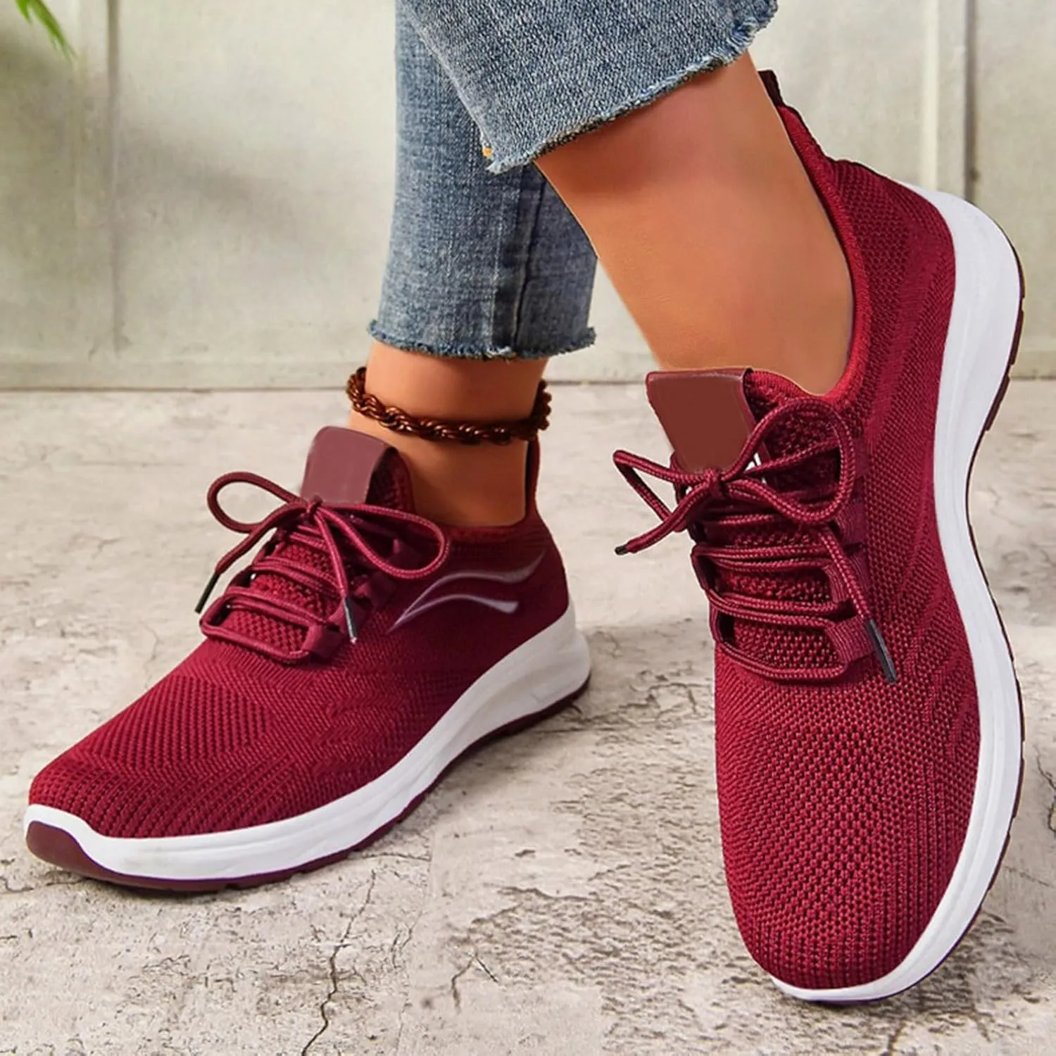 Athletic Shoes Women Slip On Soft Foam Sole Sports Shoes Breathable Mesh Sneakers Causal Walking Workout Tennis Shoes