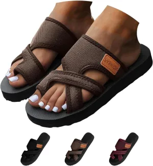 Avylays Orthopedic Sandals for Women Breathable Mesh Sandals for Women 2025 Hollow Mesh Slide Sandals Mesh Slide Sandals Flip Flops