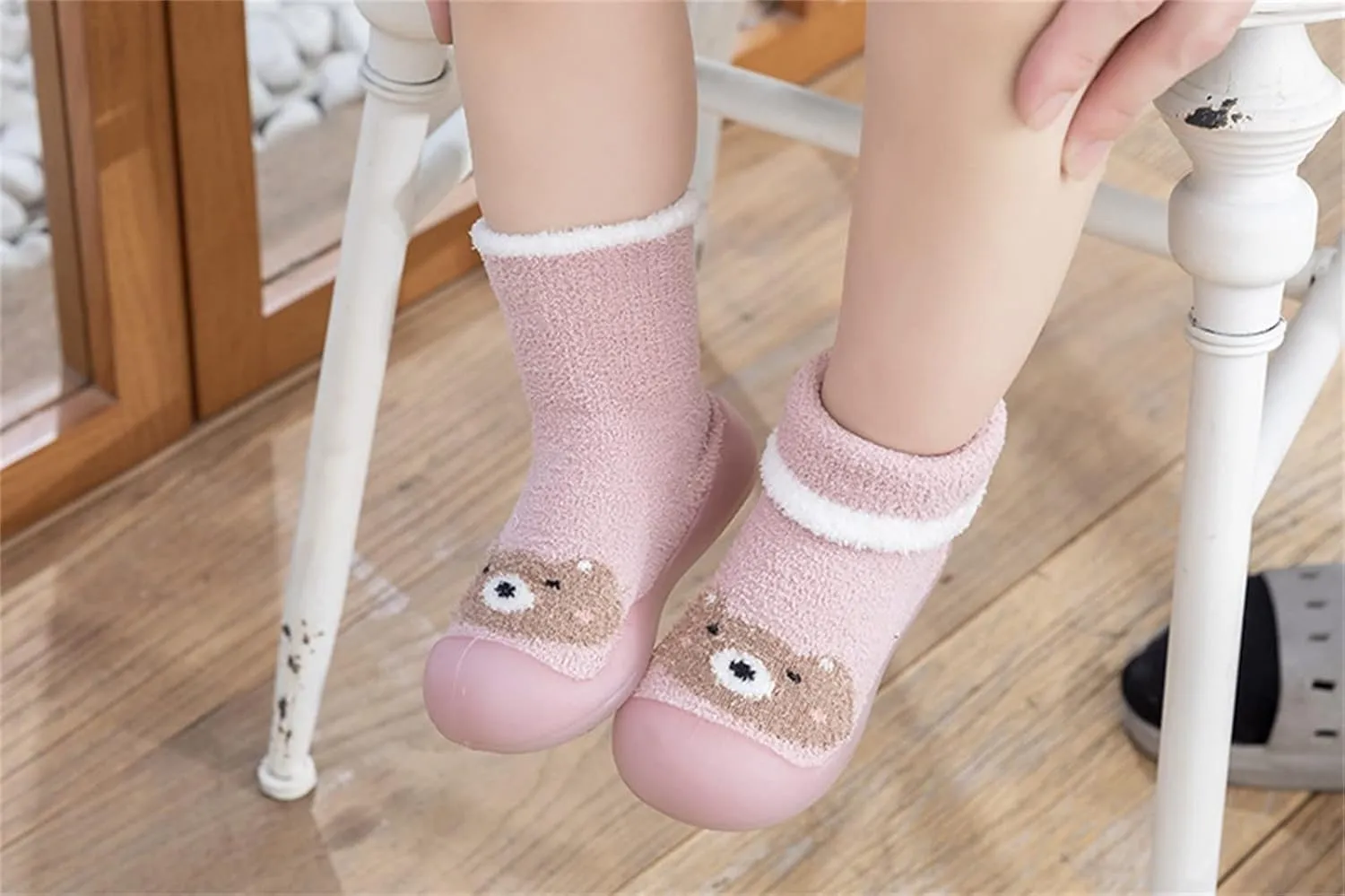 Baby Girl Shoes,Kids Boys Girl Shoes First Walkers Thickened Warm Cartoon Socks Shoes Antislip Prewalker Cute Shoes