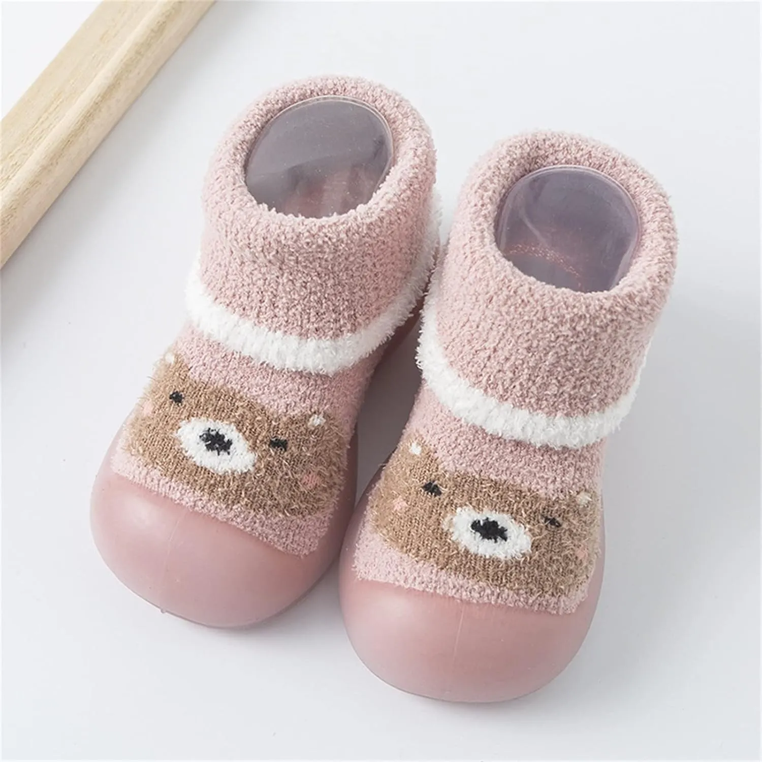 Baby Girl Shoes,Kids Boys Girl Shoes First Walkers Thickened Warm Cartoon Socks Shoes Antislip Prewalker Cute Shoes