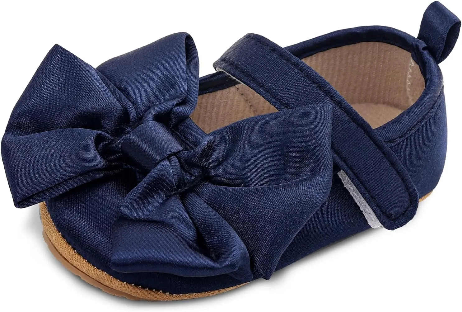 Baby Girls Princess Shoes Bowknot Soft Sole Mary Jane Flat Non Slip Wedding Dress Shoes for Infant Toddlers