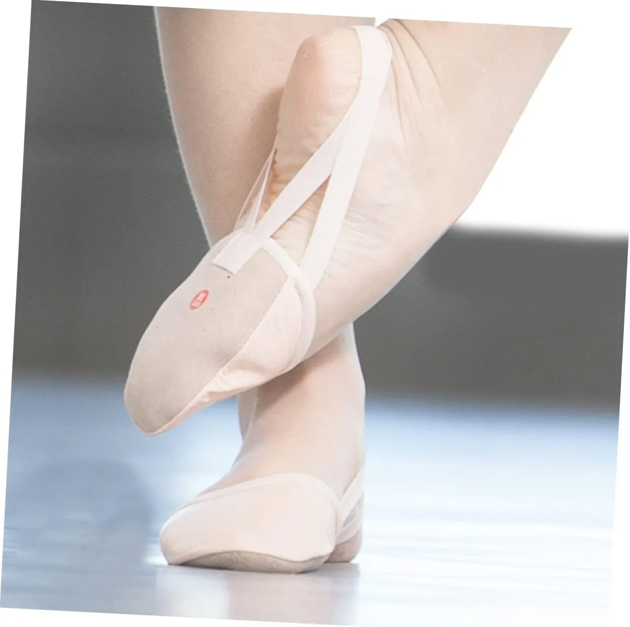 Ballet Shoes Half Soles Dance Shoes Elastic Band for Women Comfortable Non-Slip for Ballet Dance Training Yoga