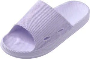 Bathroom Slippers Men's Athletic Outdoor Sandals Slides Shower Shoes with Drainage Holes House Slippers
