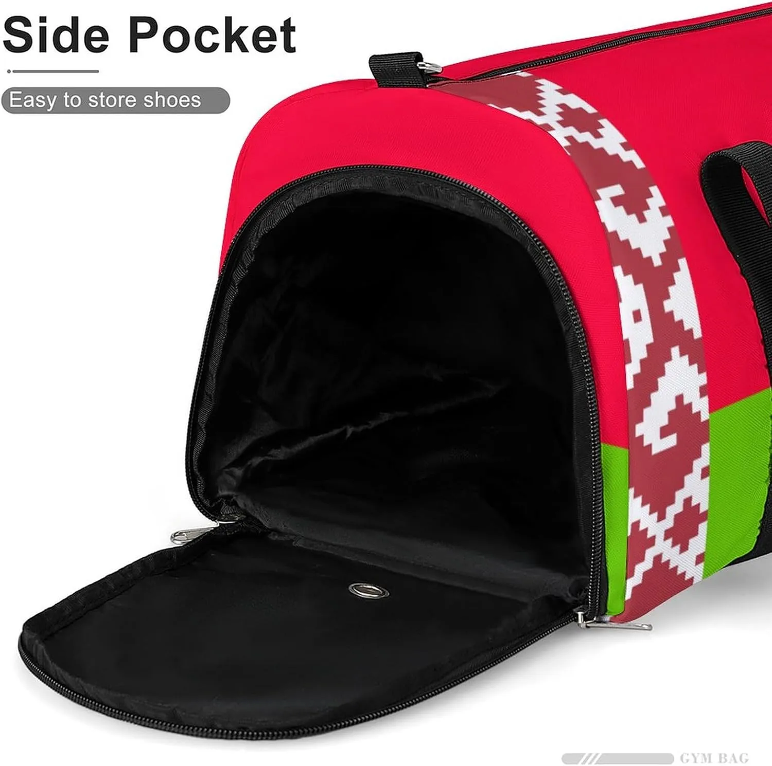 Belarus Flag Gym Bag for Boys Girls with Shoe Compartment and Wet Pocket