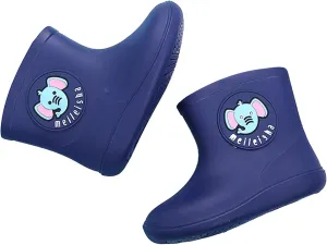 Boys Girls Rain Boots Toddler Kids Waterproof Boots Children Lightweight Rain Shoes with Handles Waterproof Boots