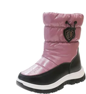 Boys Girls Snow Boots Kids Winter High Top Waterproof Lightweight Shoes Runnig Hiking Warm Non-Slip Sneakers