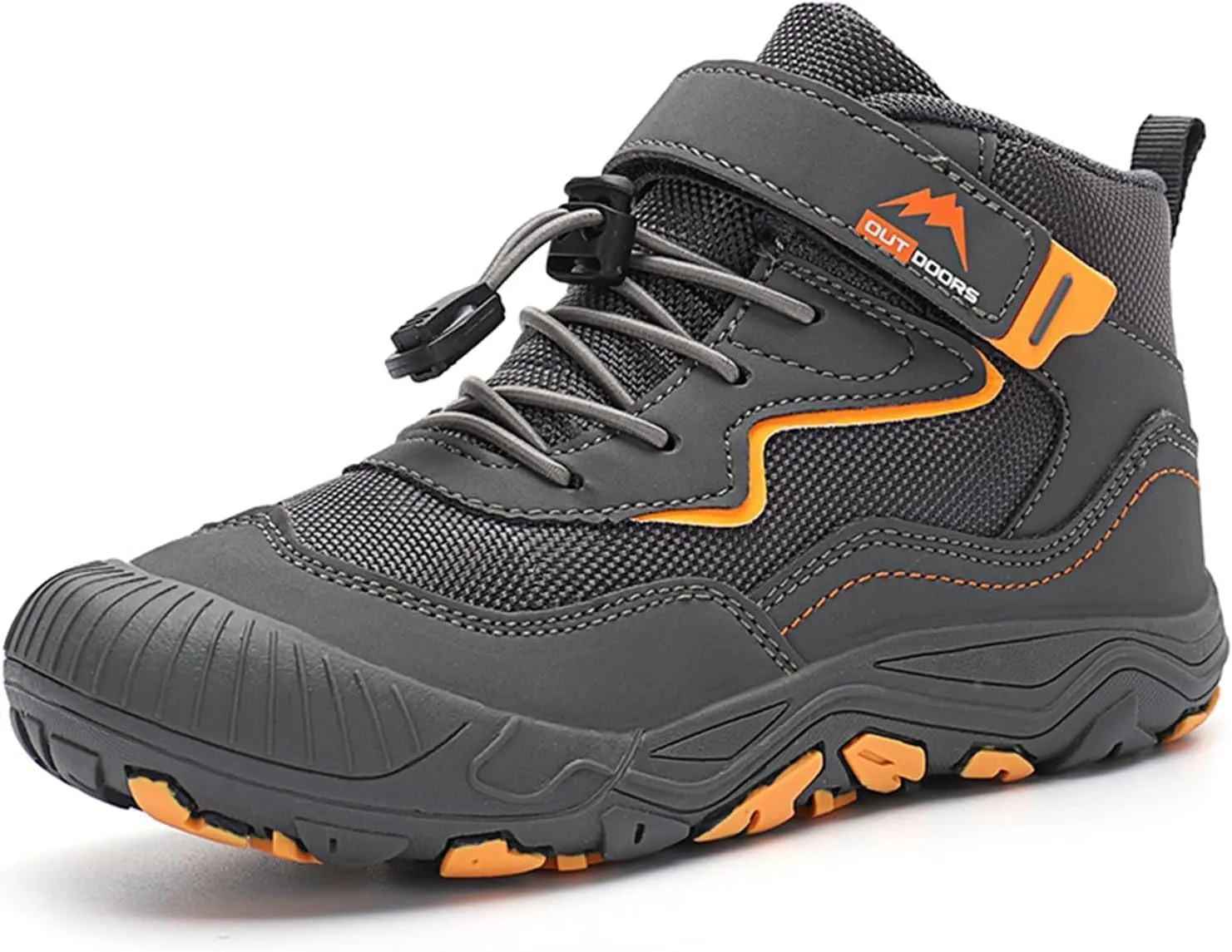 Boys Hiking Boots Outdoor High Top Boys Girls Outdoor Walking Climbing Sneaker Comfortable Adventure Trekking Shoes