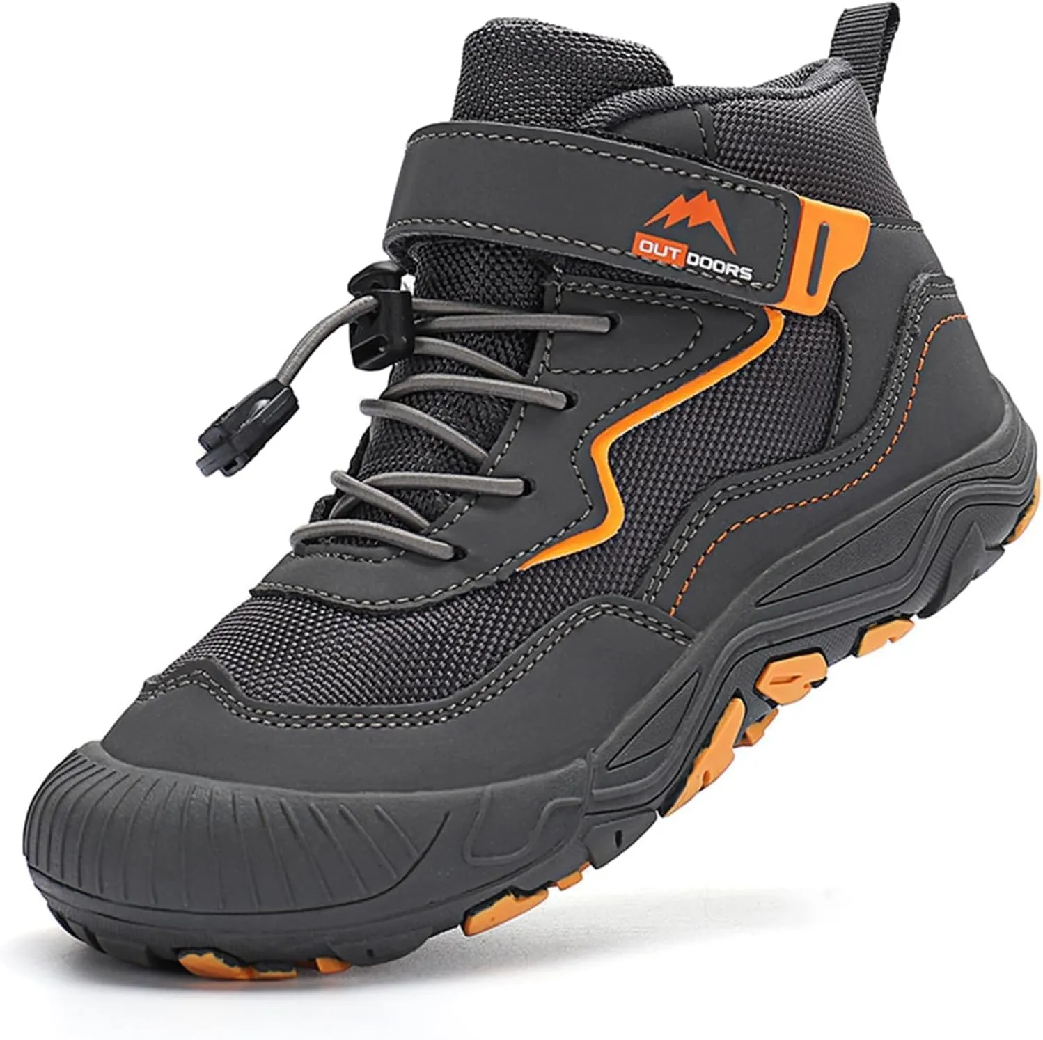 Boys Hiking Boots Outdoor High Top Boys Girls Outdoor Walking Climbing Sneaker Comfortable Adventure Trekking Shoes