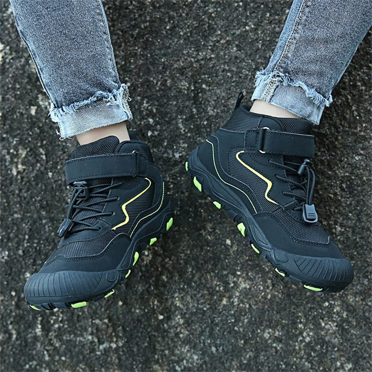 Boys Hiking Boots Outdoor High Top Boys Girls Outdoor Walking Climbing Sneaker Comfortable Adventure Trekking Shoes