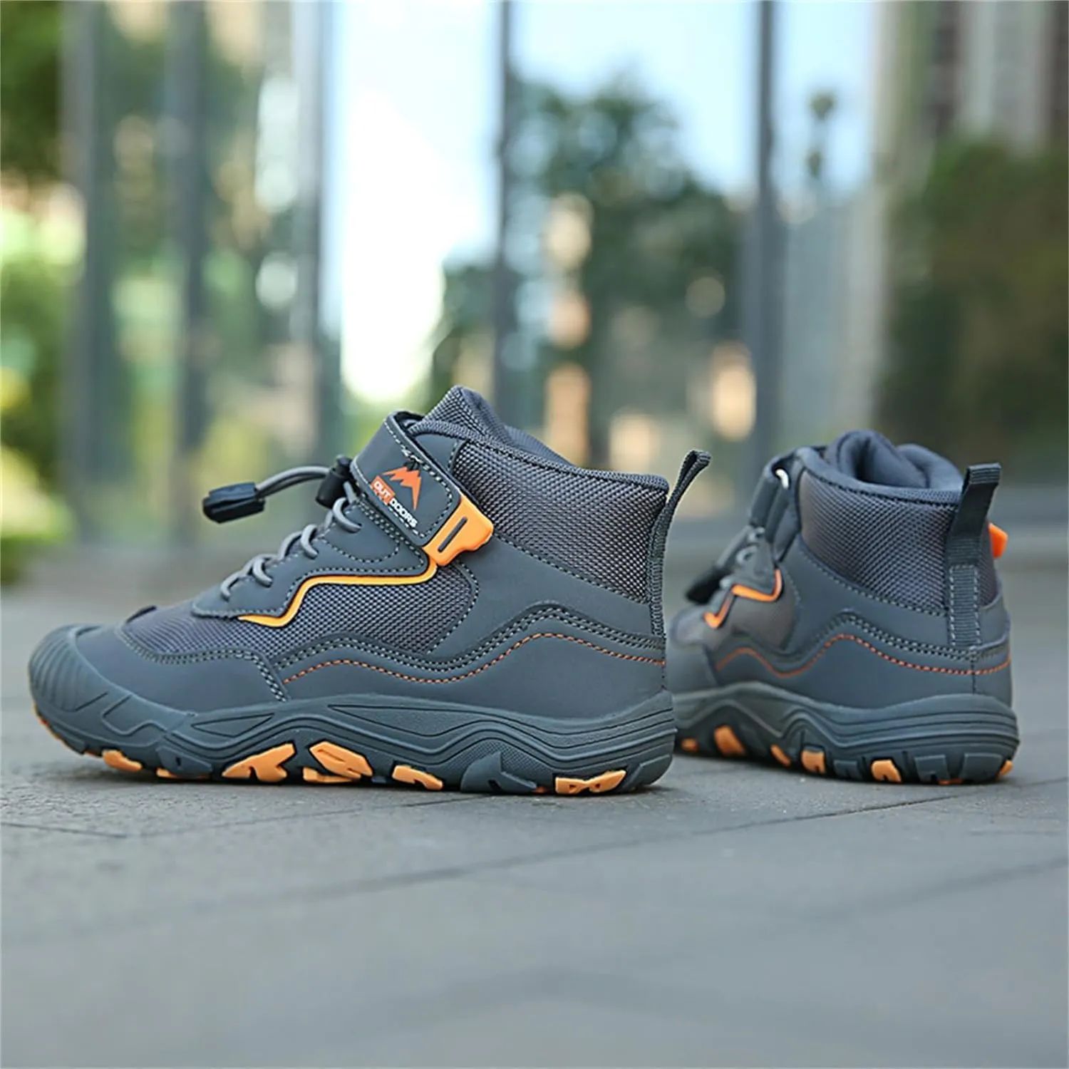 Boys Hiking Boots Outdoor High Top Boys Girls Outdoor Walking Climbing Sneaker Comfortable Adventure Trekking Shoes