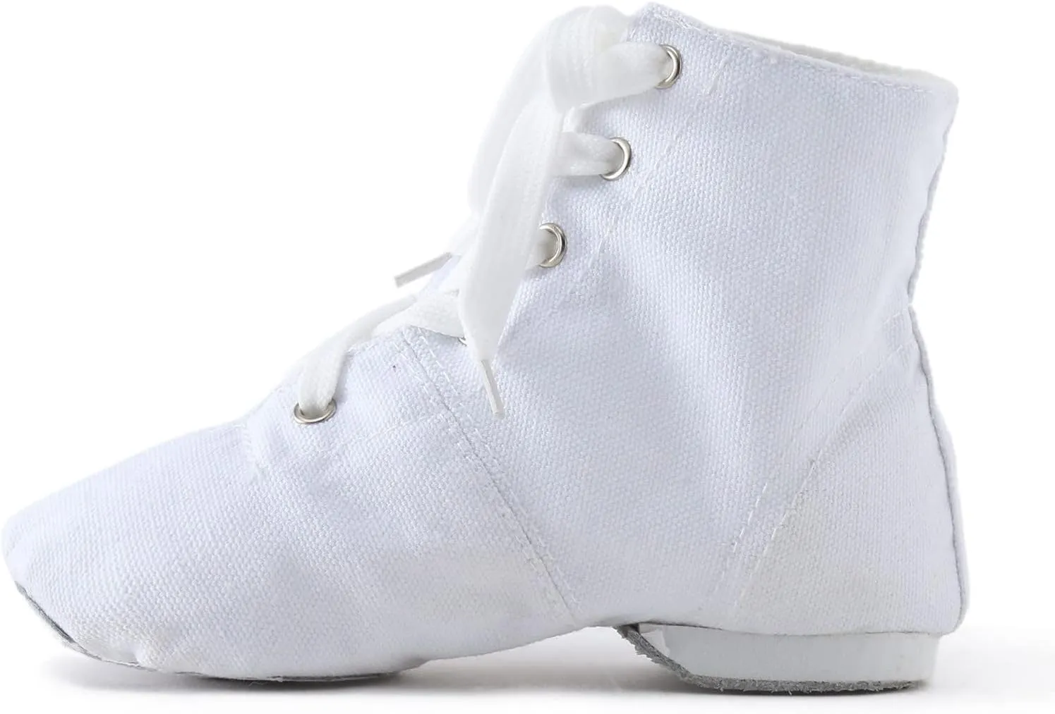 Canvas Jazz Dance Boots Ballet Dancing Sneakers for Boys Girls Kid Lace-up Practice Soft-Soled Ankle Boots