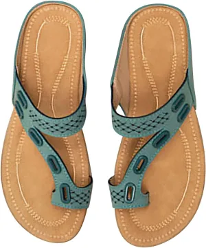 Casual Walking Sandals Women Open Toe Elastic Strap Rhinestone Slip On Flat Comfortable Orthopedic Arch Support Summer Shoes Non Slip