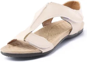 Cathalem Orthopedic Sandals for Women, Womens Arch Support Flat Sandals Flat Arch Beach Sandals Walking Sandals Women Comfort