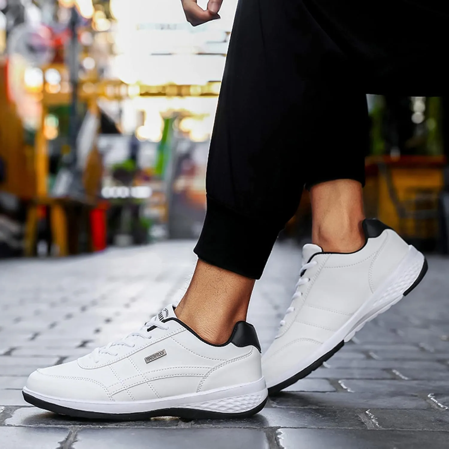 Cathalem Sneakers for Men Slip On Sneakers Non Slip Walking Shoes Men Lightweight Comfort Workout Fashion Sneakes