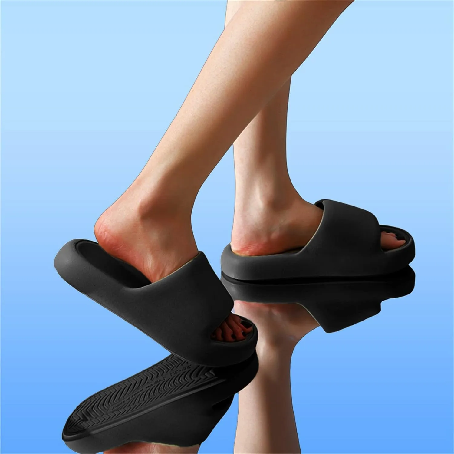 Cloud Slides Women and Men Non Slip Slides Shower Shoes for Living Room Pool Beach Spa Public Showers