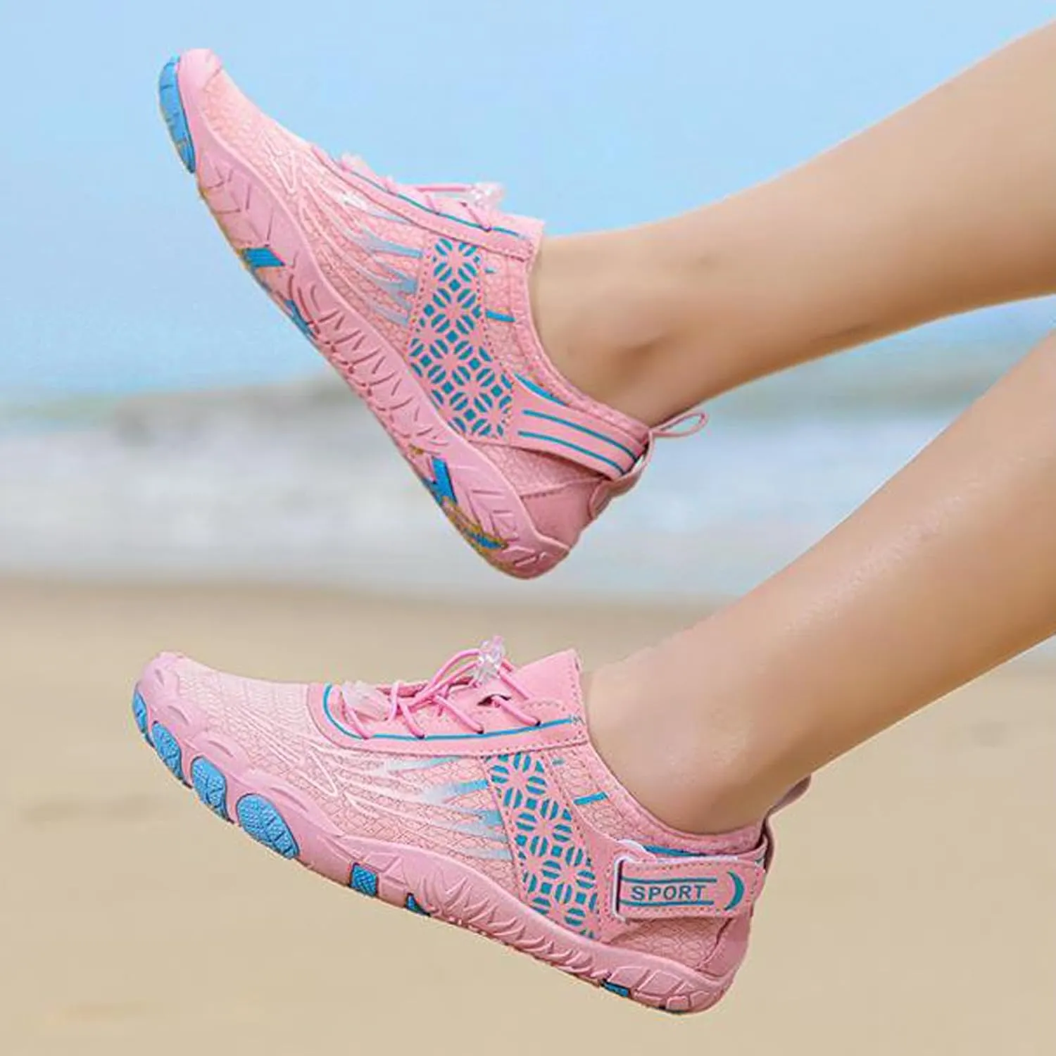 Couple Sports Shoes Outdoor Wading Non Slip Beach Diving Shoes Swimming Riding Fitness Womens Sneaker