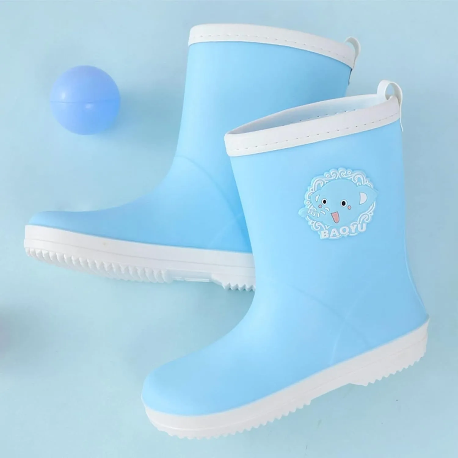 Creative Children Rain Boots Comfortable Wrapped Cartoon Removble Interior Design Children Rain Toddler Girl Dress Boots