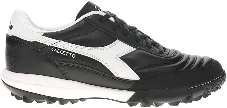 Diadora Mens Calcetto Ii Lt Turf Soccer Cleats - Black, White - Size 12.5 M