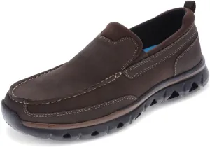 DOCKERS Mens Coban Casual Slip-on Loafer Shoes, Dark Brown, 9.5 W