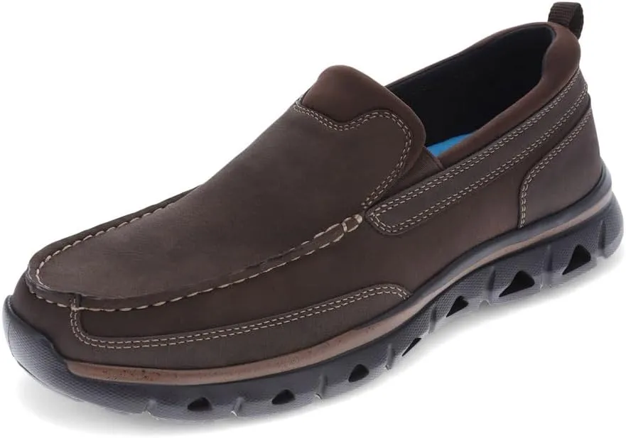 DOCKERS Mens Coban Casual Slip-on Loafer Shoes, Dark Brown, 9.5 W