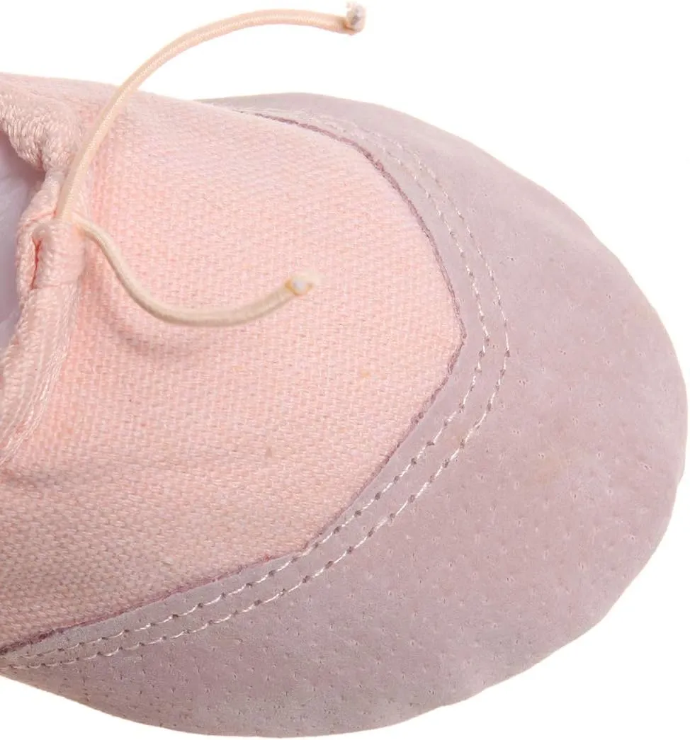 DoGeek Ballet Shoes for Girls Practise Ballet Slipper Dance Shoe Canvas Split Sole Ballet Shoes for Women Kids Toddlers