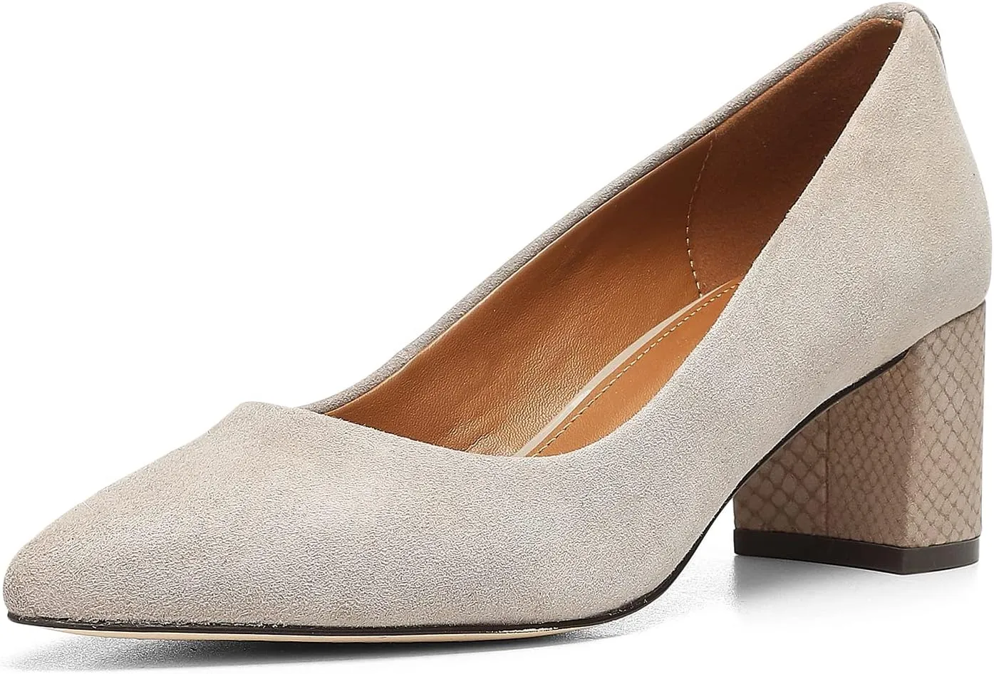 Donald Pliner Women's Stephani High Crepe Fabric ?C 2?? Block, Chunky Heels Dress Shoes, Classic Pump