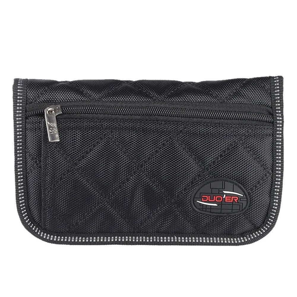 Durable Trombone Euphonium Trumpet Mouthpiece Pouch Bag with 4 Soft Compartments Black Woodwind Instrument Parts