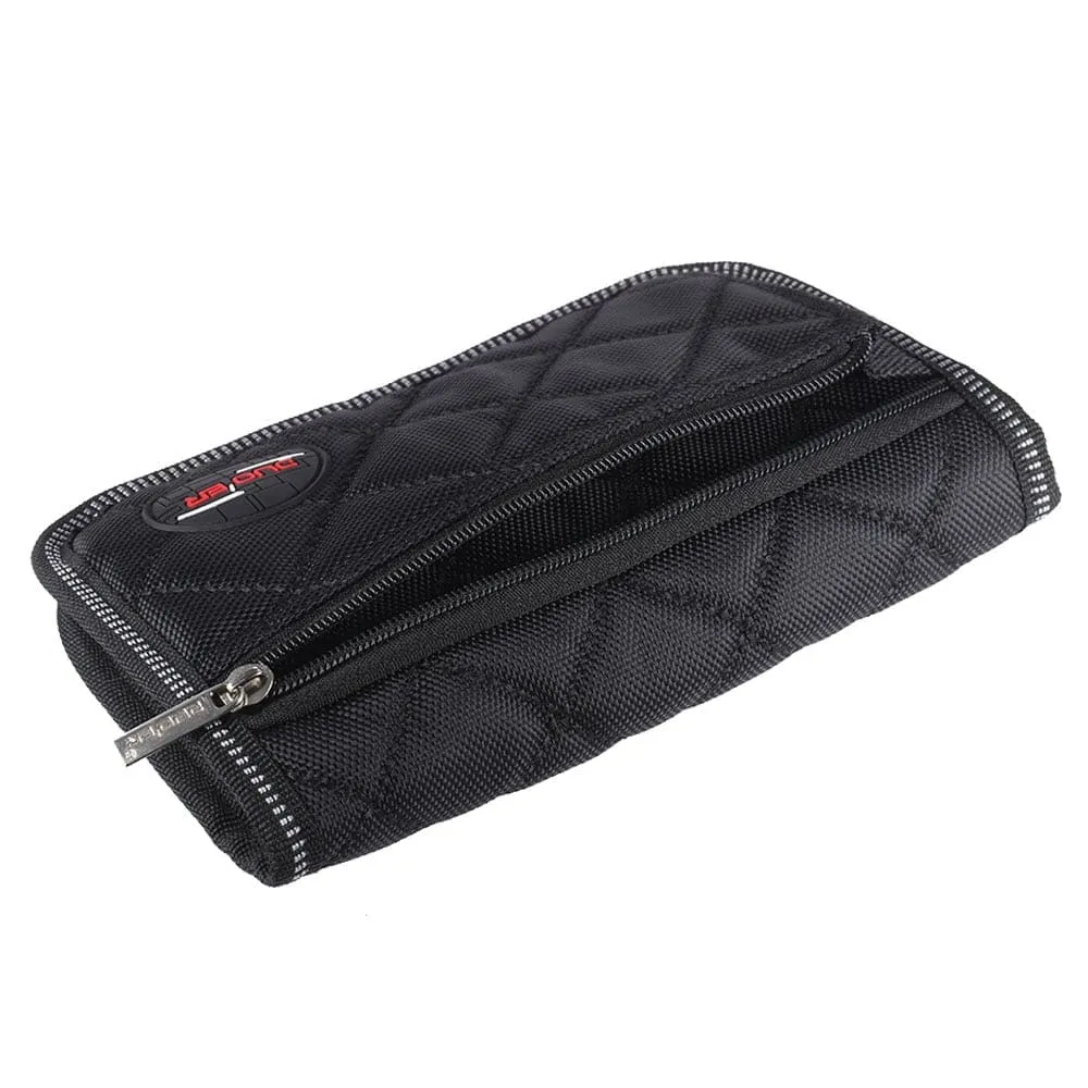 Durable Trombone Euphonium Trumpet Mouthpiece Pouch Bag with 4 Soft Compartments Black Woodwind Instrument Parts