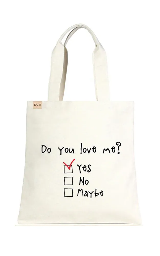 ECO222 Do You Love Me Canvas Eco Bag