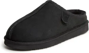 Fireside by Dearfoams Men's Grafton Shearling Indoor/Outdoor Clog Slipper