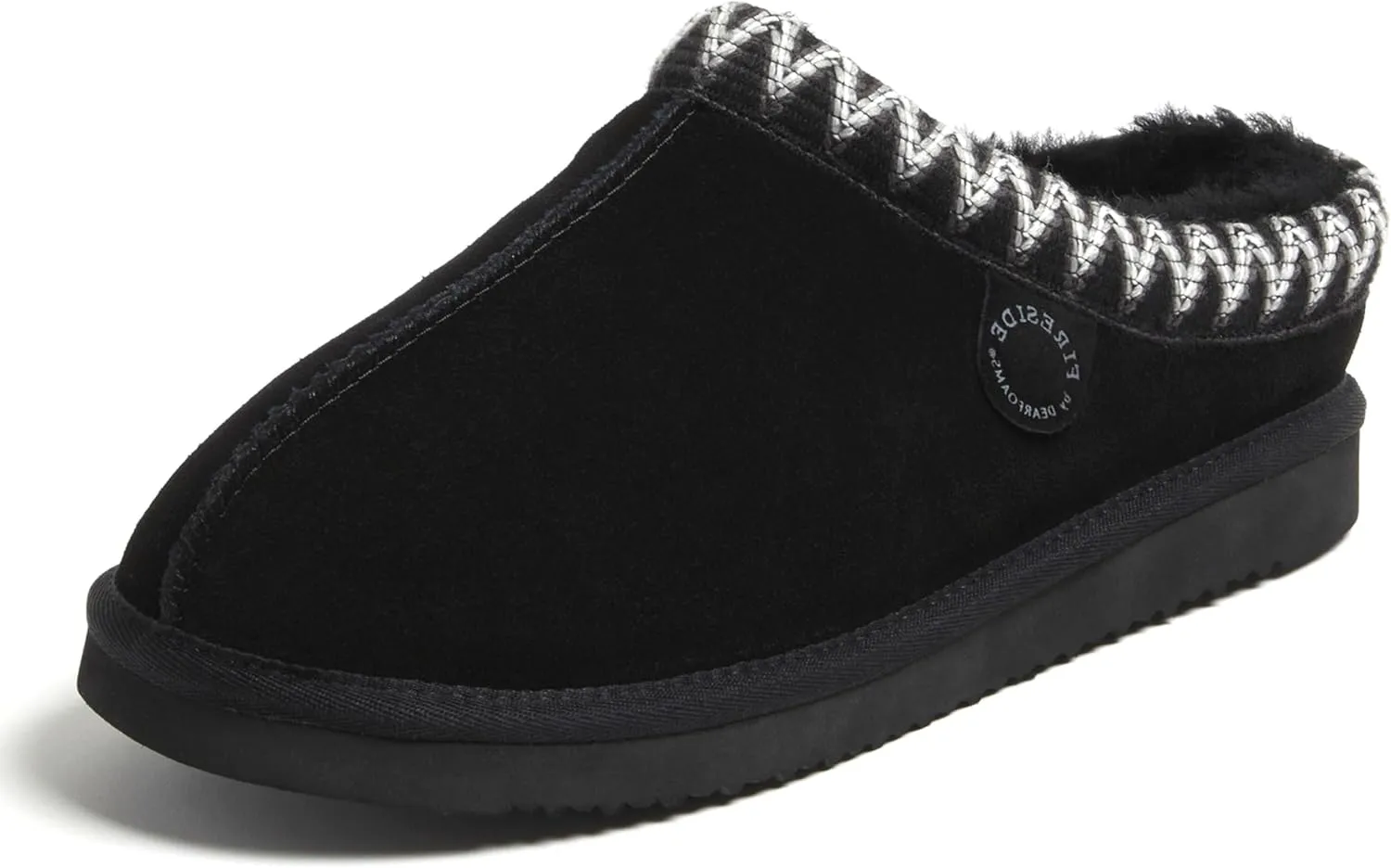 Fireside by Dearfoams Men's Grafton Shearling Indoor/Outdoor Clog Slipper