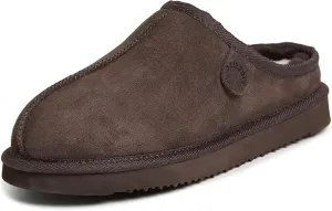 Fireside by Dearfoams Men's Grafton Shearling Indoor/Outdoor Clog Slipper
