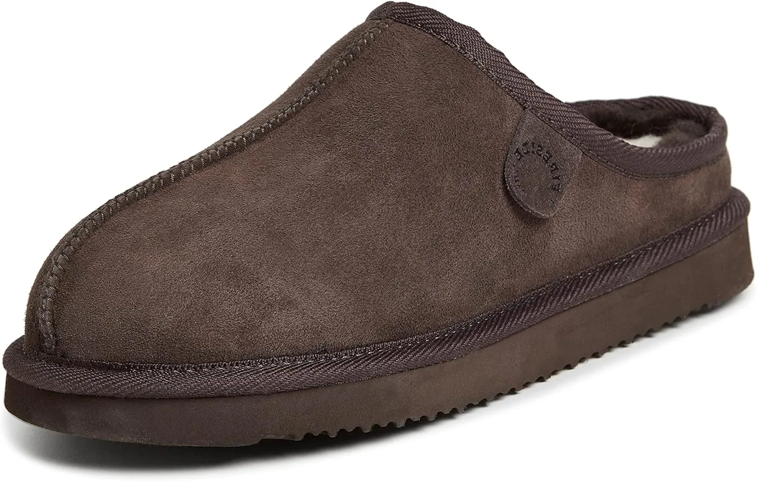 Fireside by Dearfoams Men's Grafton Shearling Indoor/Outdoor Clog Slipper